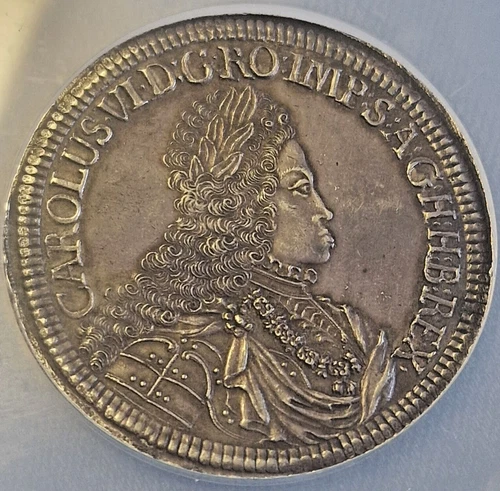 1719 AUSTRIA 2T HALL DAV-1049 RARE 2 TALER COIN NGC MS61 SILVER RARE ANTIQUE