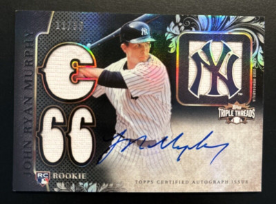 2014 Topps Triple Threads BLACK John Ryan Murphy Auto GAME USED Patch 11/35