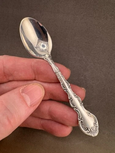 Strasbourg Gorham Sterling Silver Demitasse Spoon 3-7/8"  in mint condition