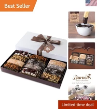 Barnetts Christmas Holiday Thanksgiving 12 Chocolate Biscotti Gift Box, Gourmet