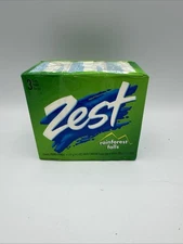 NOS Discontinued Zest Rainforest Falls 3 Pack 4.5 Oz Bar Soap Sealed