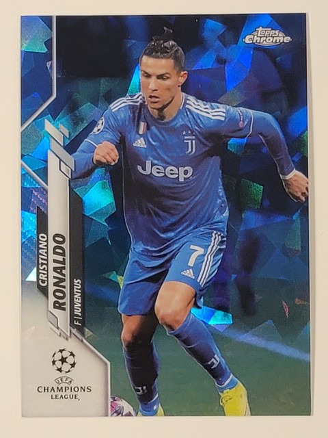 2019-20 Topps Chrome CRISTIANO RONALDO Sapphire Refractor UEFA UCL #100