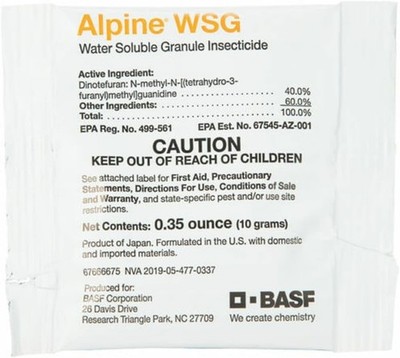 10 Gram Packet Alpine WSG Water Soluble Granule Insecticide Kill Ant roach