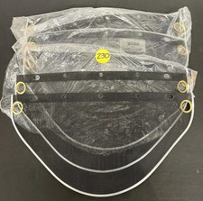 Lot of 6 Honeywell Fibre Metal S199 Stainless Steel Mesh Face Shield Visor 19"