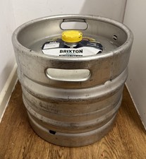 30L Keg Brixton Pale Ale Metal Silver Marked Best Before 01/07/2026