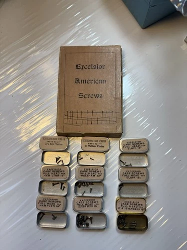 Antique Pocket Watch Case Screws Excelsior For Elgin Waltham Hamilton Others