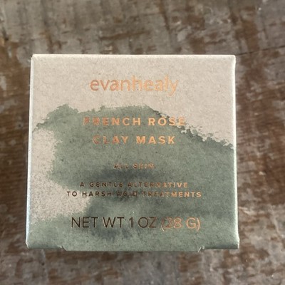 evanhealy French Rose Clay Mask  1 Oz New Box Best Face Natural Safe  All Skin
