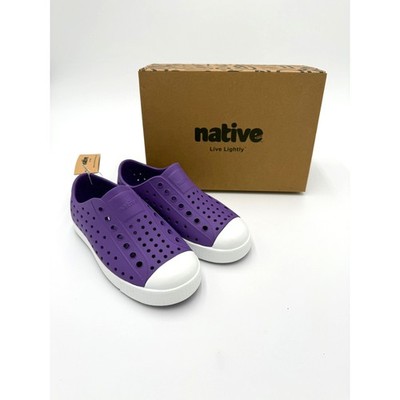 NEW! Native Jefferson Child Shoes - Starfish Purple/Shell White - c12