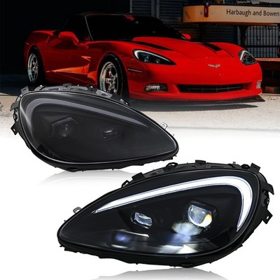 Full LED Headlights For Chevrolet Corvette C6 2005-2013 2012 Head Lamp Assembly