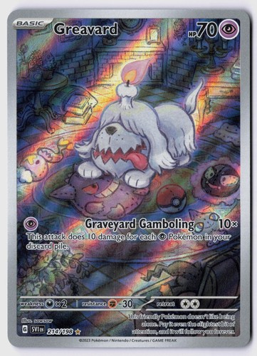 Greavard - 214/198 Holo SV01: Scarlet & Violet Base Set NM