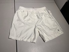 Polo Sport Shorts Men's XL White Ralph Lauren Swim Trunks Beach Unlined VTG NEW