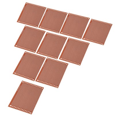 10 Stück/Set 7x9cm Prototyp Einseitige PCB Universal Circuit Board CU