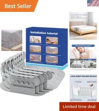 Bed Sheet Holders for Corners, Sheet Holders Keep Sheets Firm & Tight - Lock Fit