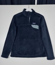 Patagonia Navy Blue Snap-T Fleece Pullover Sweater Women's Size M