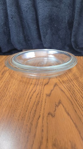 Set of 2 Vintage Pyrex 1 Fireking Clear Glass Pie Plates - Picture 12 of 12