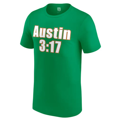 Stone Cold Steve Austin 3:17 Day WWE T-Shirt 2026 St. Patrick's Day S-3XL 3:16