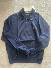Men  s Polo Ralph Lauren Pullover Sweater - Large Navy Blue 