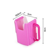 Pink Milk Box Holder Retractable Convenient Handle Food Grade PP E