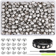 600 Pcs Punk Round Dome Studs for Clothing, 05 600 Studs 10mm