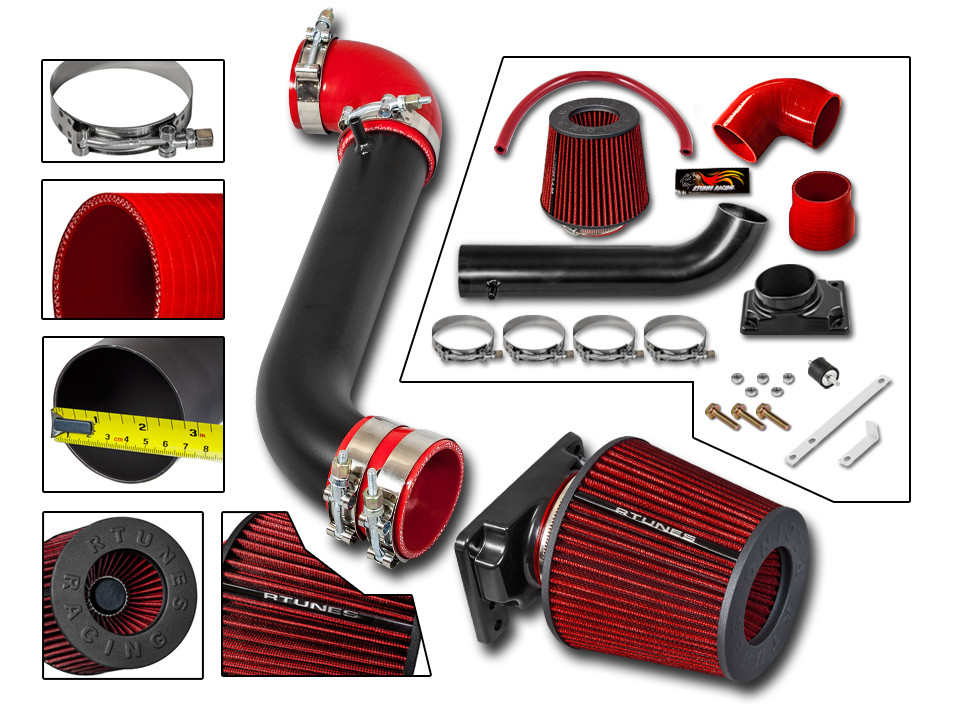 RTunes V2 2001-2006 Stratus 2dr Coupe 2.4L 3.0L Racing Ram Air Intake Kit+Filter