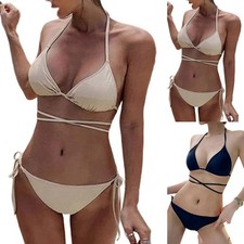 Trendy Women's Separate Bikini Suit with Mesh Design for Beach Activities