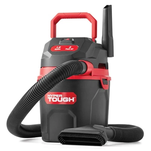 Hyper Tough 1.5 Gallon Shop Vac, Wet/Dry, 2 Peak HP, VH1053502, New