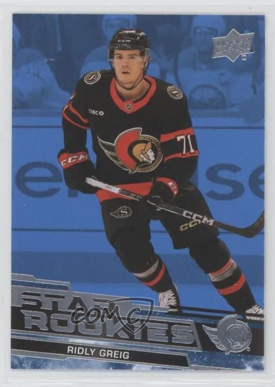 2023-24 Upper Deck Star Rookies Box Set Blue Ridly Greig #8 0k26