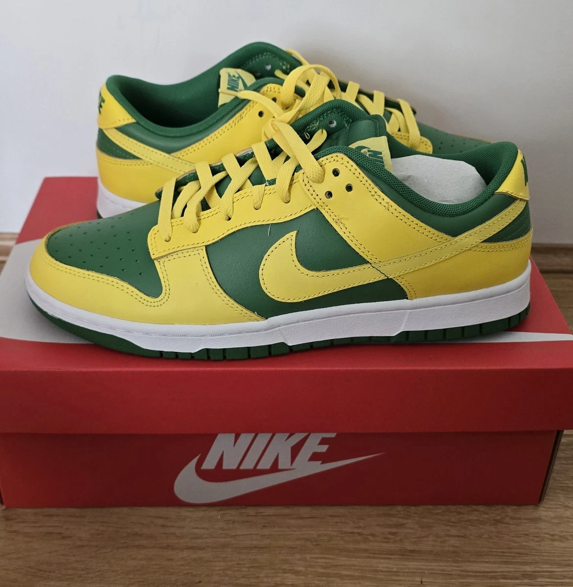 Nike Dunk Low SP Brazil Varsity Maize Pine Green Size 5.5M / 7W CU1727-700 NIB Nike Dunk SP 2020 Low Brazil for Sale | Authenticity  main image 2