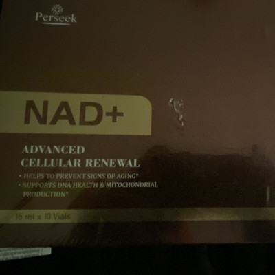 Perscek NAD+ Anti-Aging Vials 10ct 15ml 1200mg Blueberry Veg GMP 10/2028