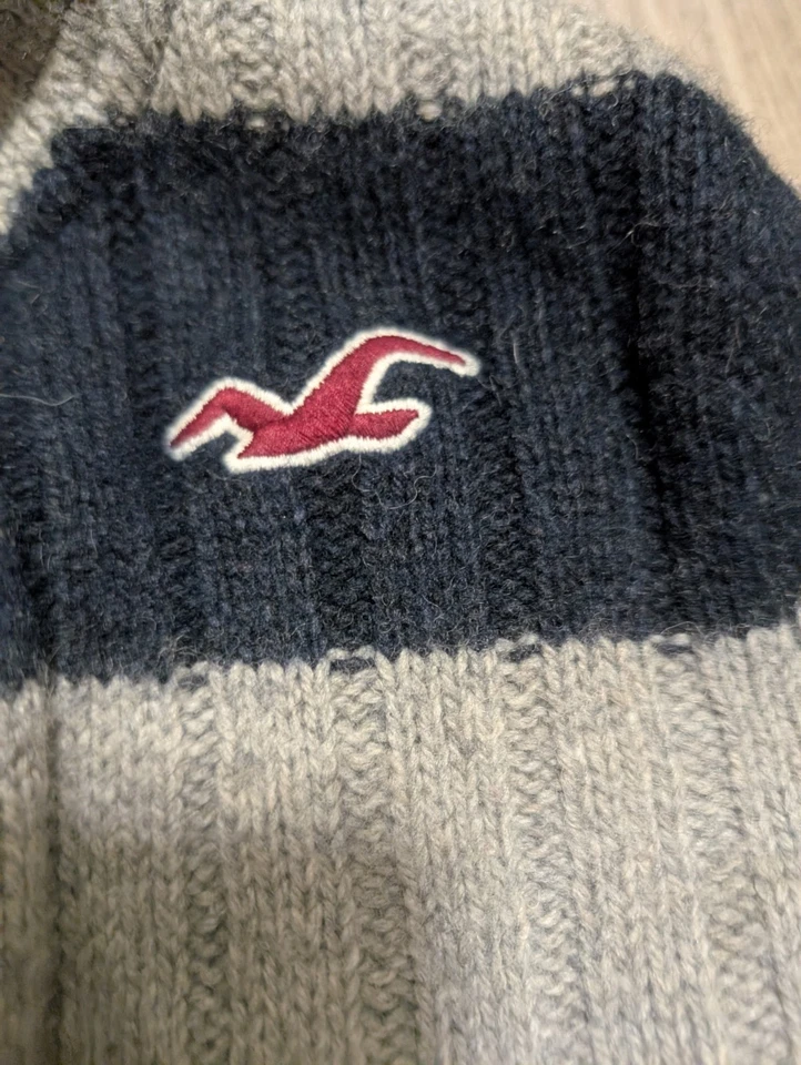 Rare Vintage Y2k Hollister Dress Chunky Knit Will Striped Women's Size L - Image 2 of 4