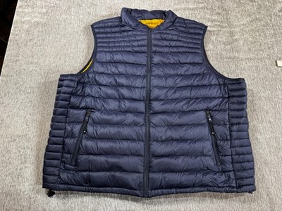 Solaris Vest Mens Big 3X Blue Down Packable Puffer Jacket Lightweight Outdoor