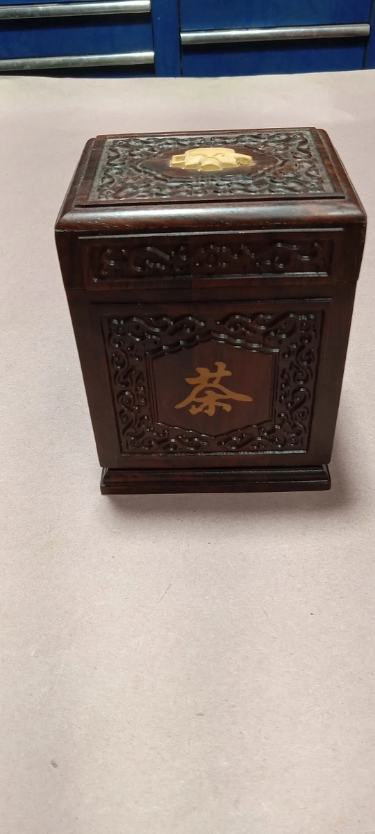 雕刻木盒在中式古董盒子| eBay