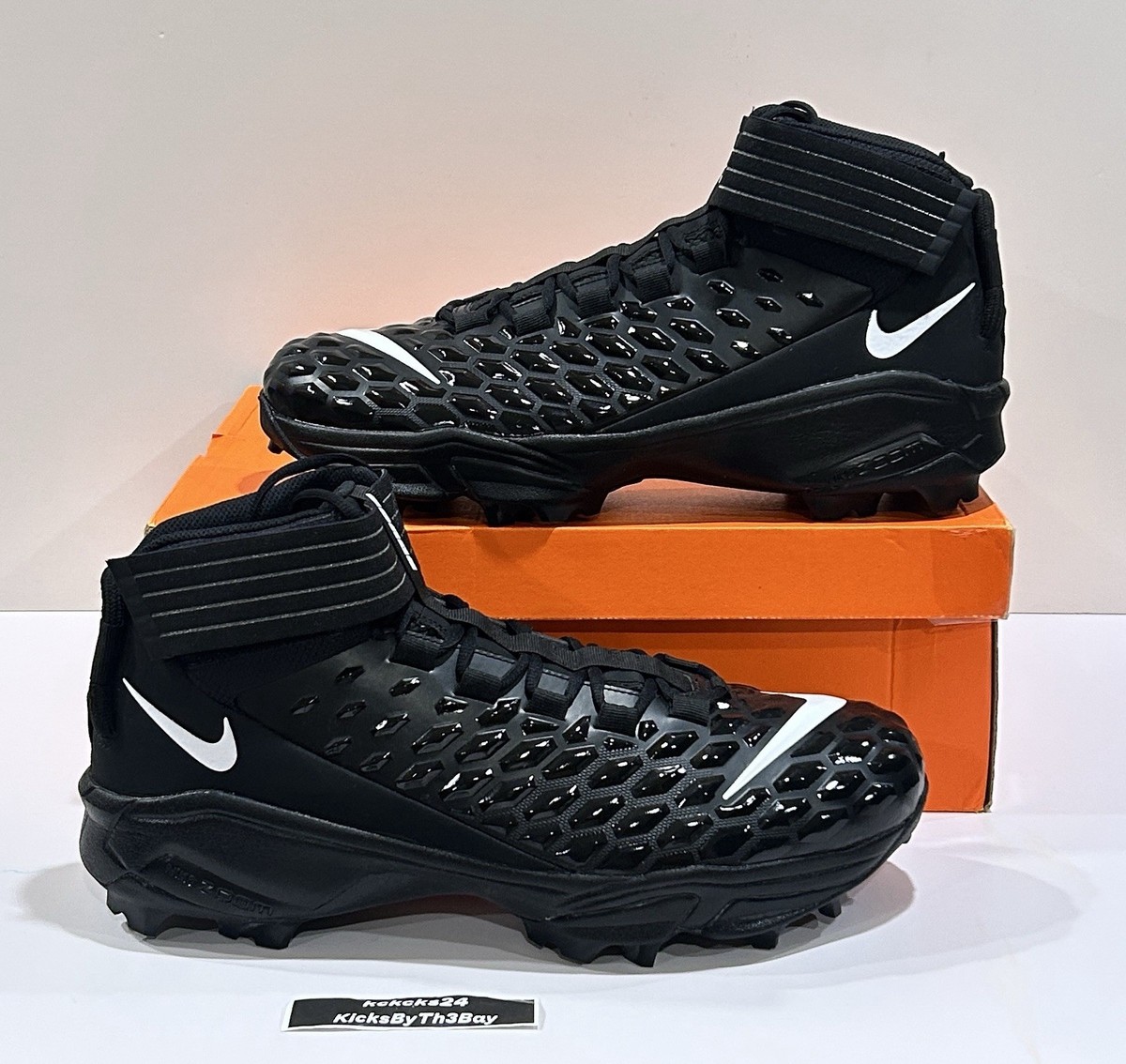 Nike Force Savage Pro 2 Shark WIDE \'Black\' CK2823-001 Football size 16 Nike Force Savage Pro 2 Shark Black Football Cleats Men main image 2