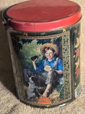 Vtg. 1998 Coca-Cola Puzzle in Tin 200 Pc Factory Sealed Norman Rockwell Boy Dog