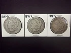 Lot of 3 Semi Key Dates Morgan Silver Dollars 1891-O 1896-S 1901-S
