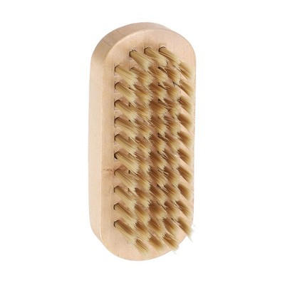 Shoe Cleaning Brush 4'' x 1'' Beech Wood Plastic Boot Polish Brushes  Gray Brown