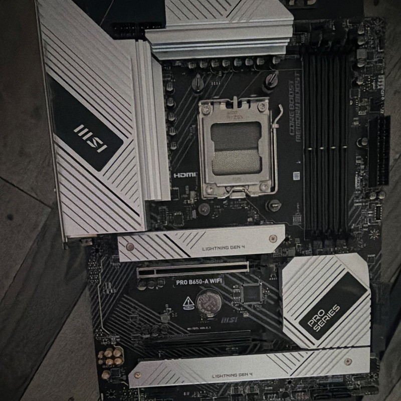 MSI PRO B650-A WIFI ATX Motherboard AMD AM5 DDR5 PCIe M.2 HDMI Multi-GPU Audio