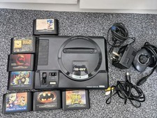 Sega Mega Drive Console Bundle & 7 Games Turtles Batman Sonic
