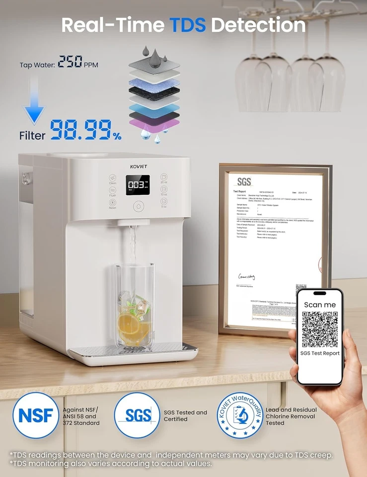 💧 Countertop Reverse Osmosis Water Filter - 8 Stages, No Installation! - NIB - Image 4 of 4