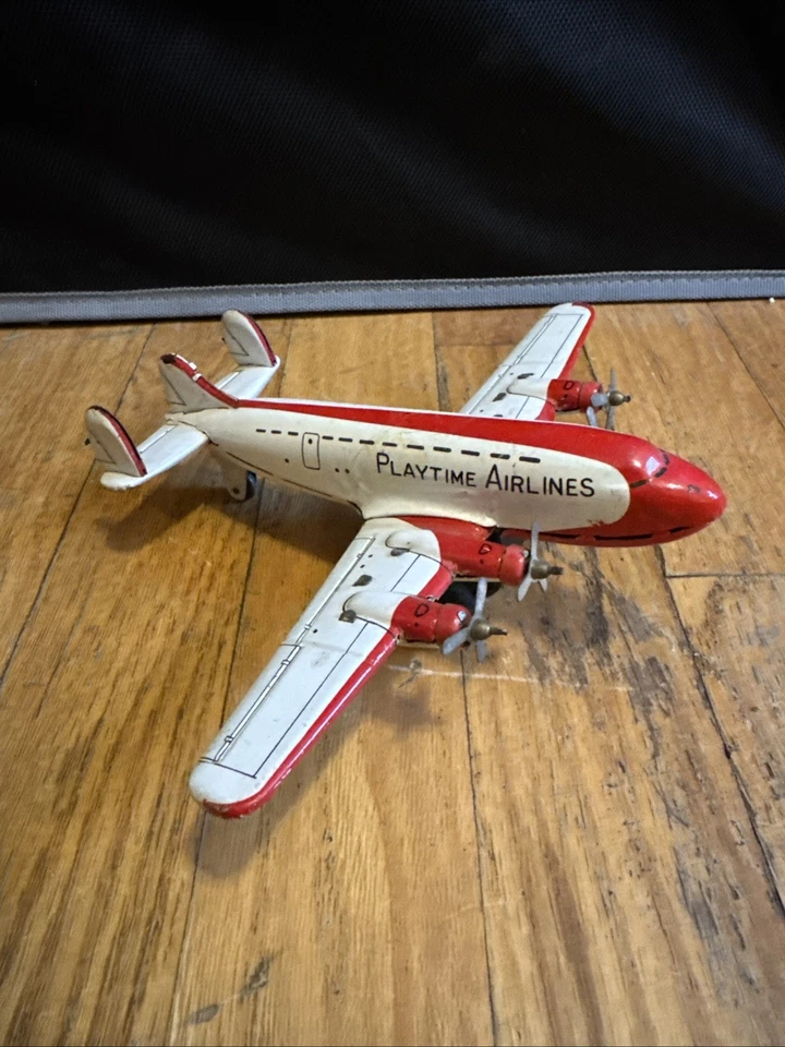 Avión de metal de juguete de colección línea MAR Japón hélices motorizadas Playtime Airlines Foto 2 de 4