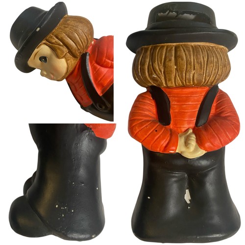 Banche Amish Boy Girl ceramica dipinta a mano vintage del Galles made in Japan A1091 - Foto 3 di 15