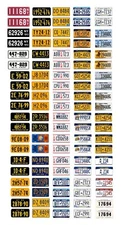 1/25 scale model car assorted USA New York license plates state tags 1:25