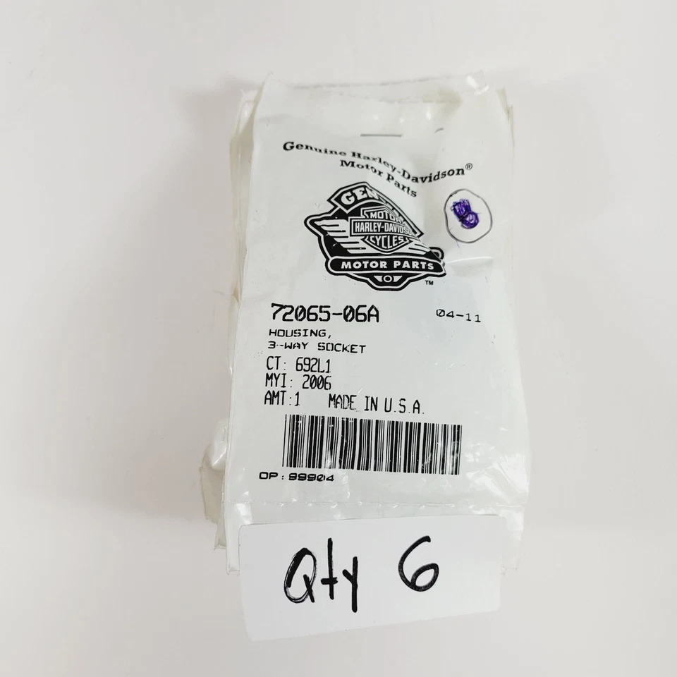 Harley Housing 3-Way Socket Connectors Throttle Position Sensor 72065-06A - Image 2 of 4