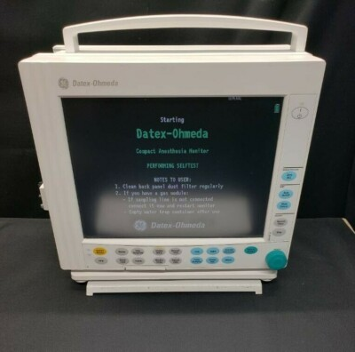 #ad GE Datex Ohmeda S 5 Compact Monitor w E Series Modules 5 Agent $2650.00