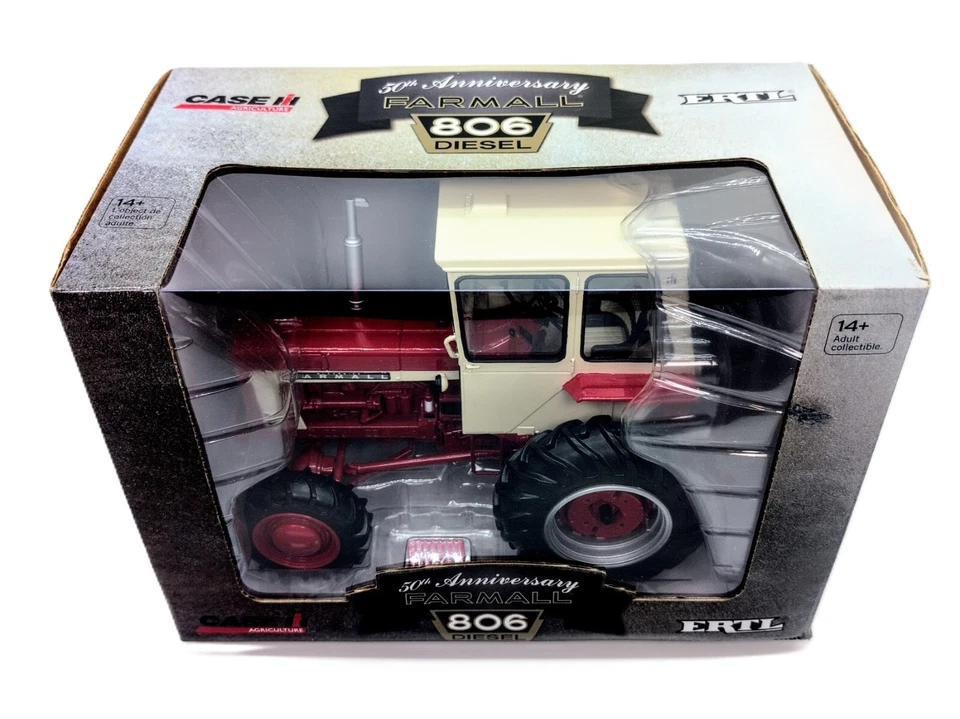 1/16 International Harvester Farmall 806 Diesel Tractor With Cab, 50th Ann. - Image 3 of 4