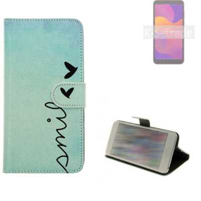 360° Schutz Hülle für Huawei Honor 9S Wallet Case Design smile