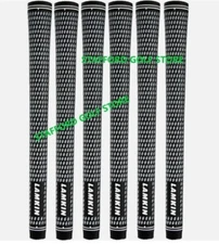 Lamkin Crossline Golf Club Grips Standard Core .60R  Black/White Rubber -6 pcs