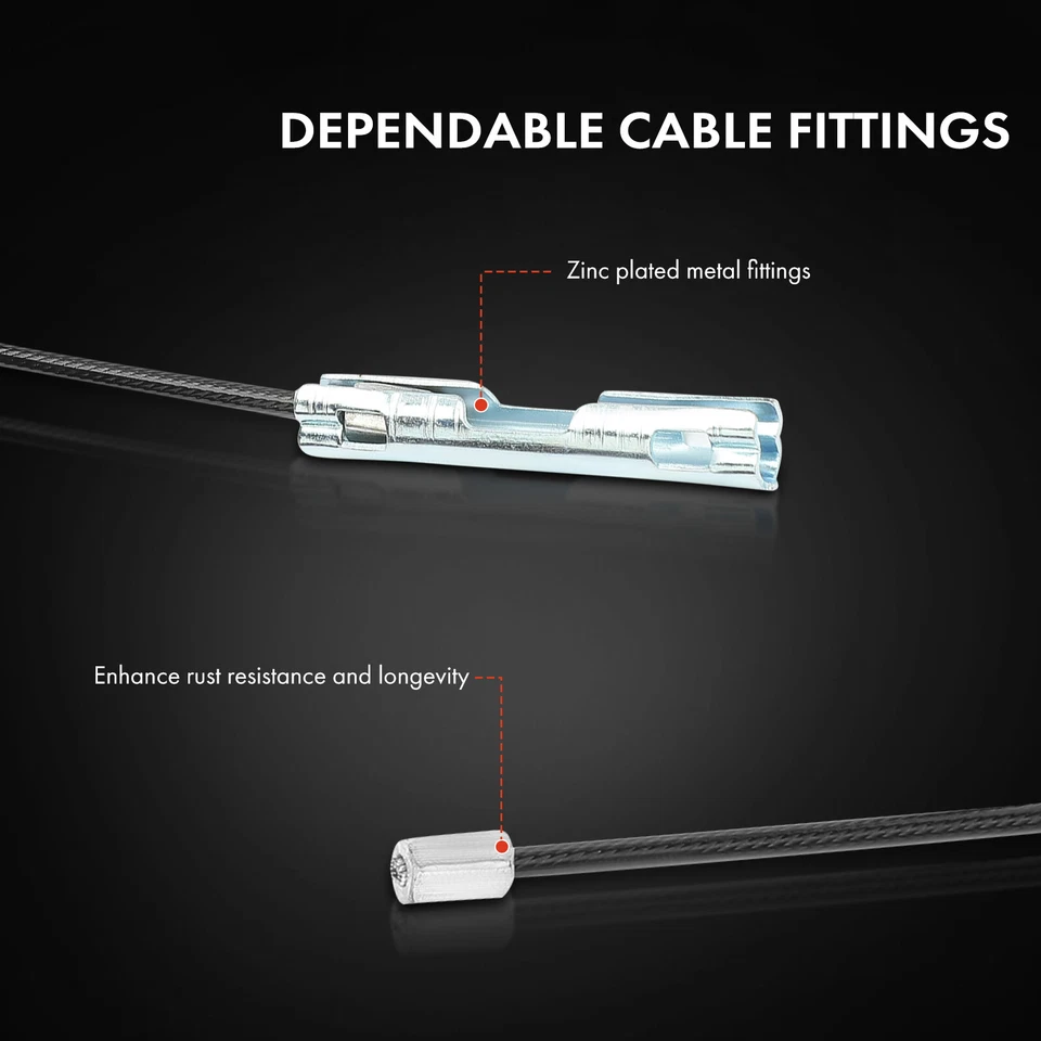 Cable de freno de estacionamiento intermedio para Chevrolet Silverado 3500 HD 2011-2019 GMC Foto 4 de 4