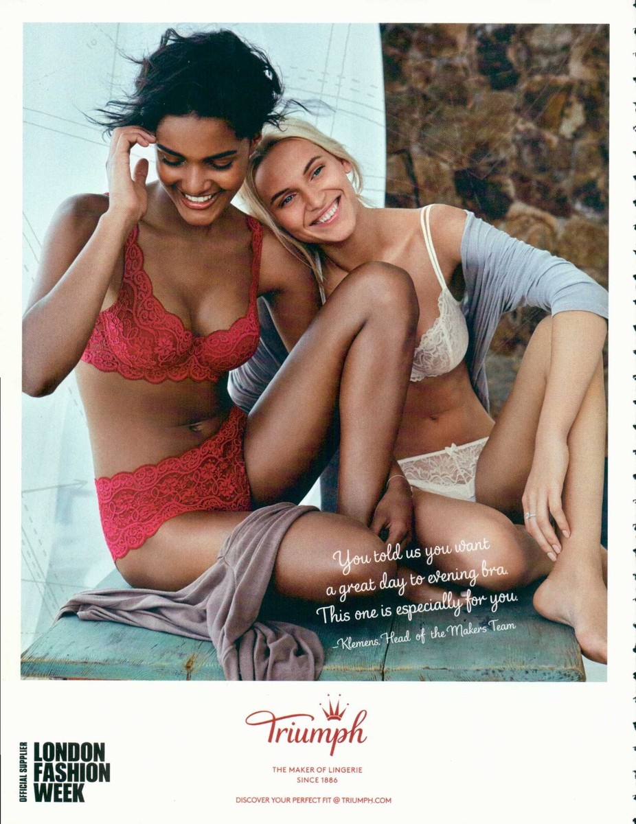 TRIUMPH Magazine Print Ad Advert Lingerie Bra Panties panty