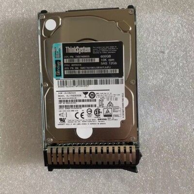 NEW 7XB7A00025 For ThinkSystem 2.5'' 600GB 10K SAS 12Gb Hot Swap FRU 00YK014